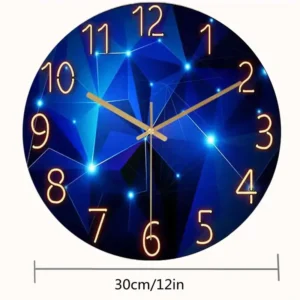 Blue Wall Clock