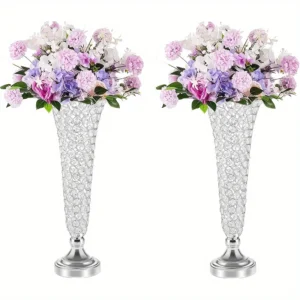 2 Crystal Vases
